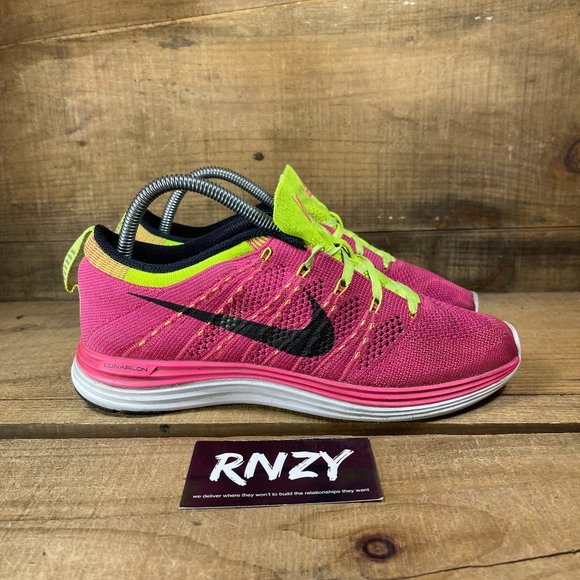 Nike Shoes - Nike Flyknit One Pink Black Fireberry Sneakers